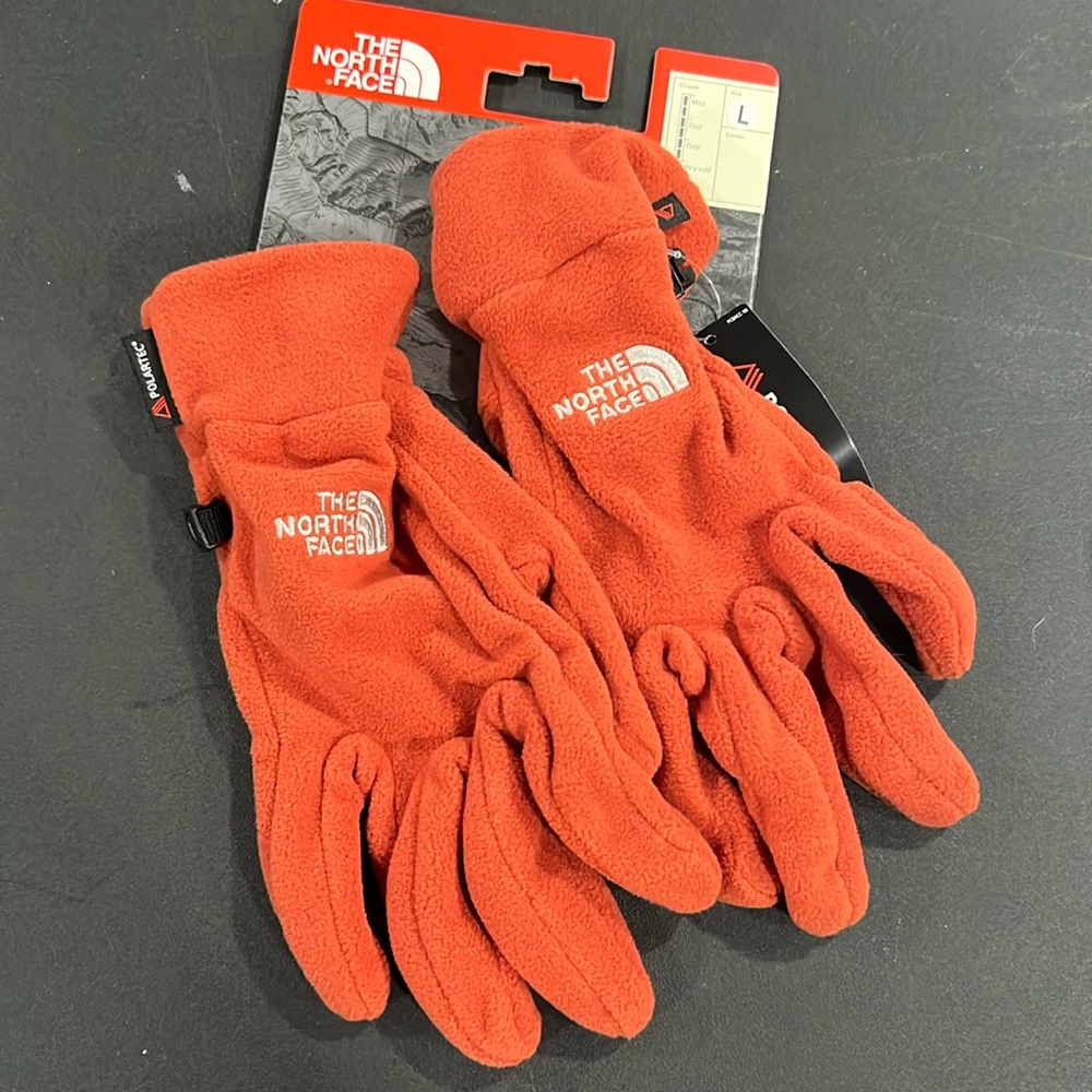 NWT The North Face Polartec Fleece Gloves Womens L